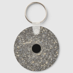 Supermassive Black Hole In The Middle Of A Galaxy. Keychain