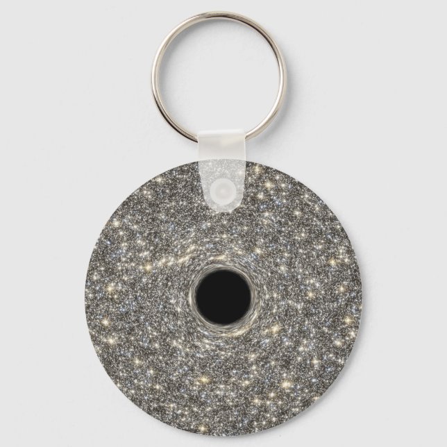 Supermassive Black Hole In The Middle Of A Galaxy. Keychain (Front)