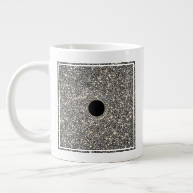 Supermassive Black Hole In The Middle Of A Galaxy. Large Coffee Mug (Left)