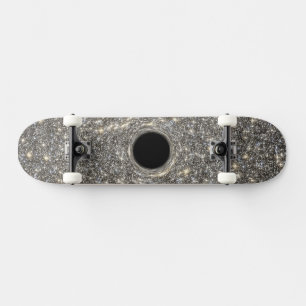 Supermassive Black Hole In The Middle Of A Galaxy. Skateboard