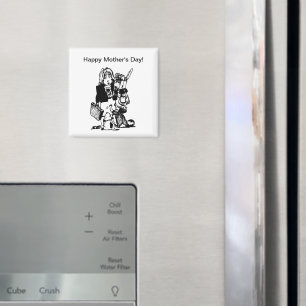 Supermom: A Mom Who Does It All Magnet
