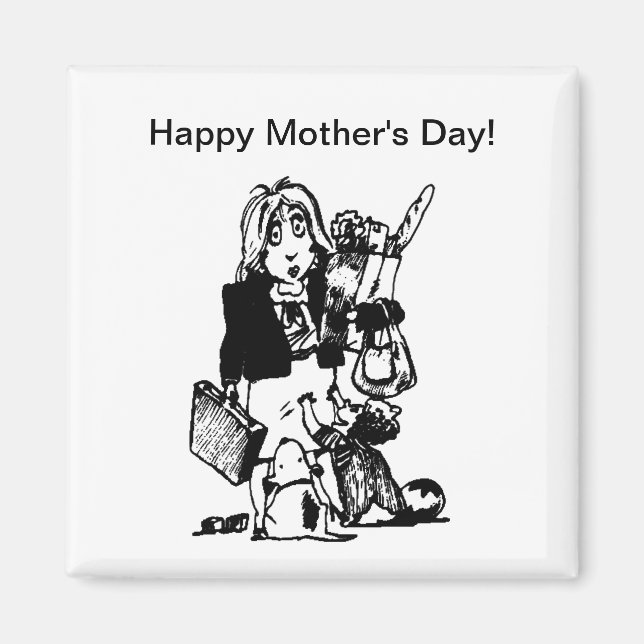 Supermom: A Mom Who Does It All Magnet (Front)