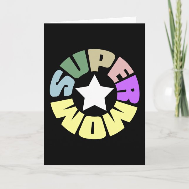 SuperMom: My mother is my super hero Card (Front)