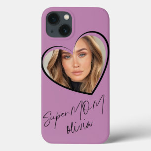 SuperMOM Photo Elegant Modern Pink iPhone 13 Case