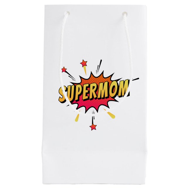 Supermom Retro Comic Pop Art | Gift Bag (Front)