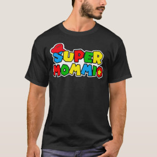 SuperMommio Funny Mom Mommy Mother Video Game Love T-Shirt