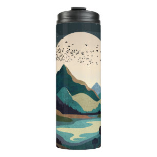 Supermoon On The Lake Thermal Tumbler