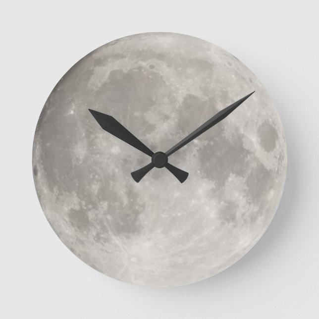 Supermoon Round Clock (Front)