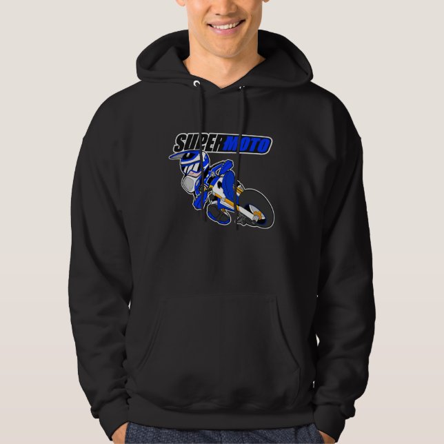 Supermoto Blue Hoodie (Front)