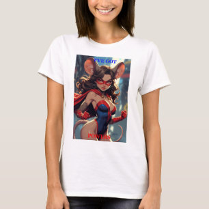SuperMouse Woman Got Powers women white T-shirt