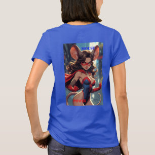SuperMouse Woman Mouse Power women blue T-shirt bk