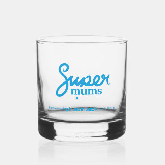 Supermums Printed Rock Glass