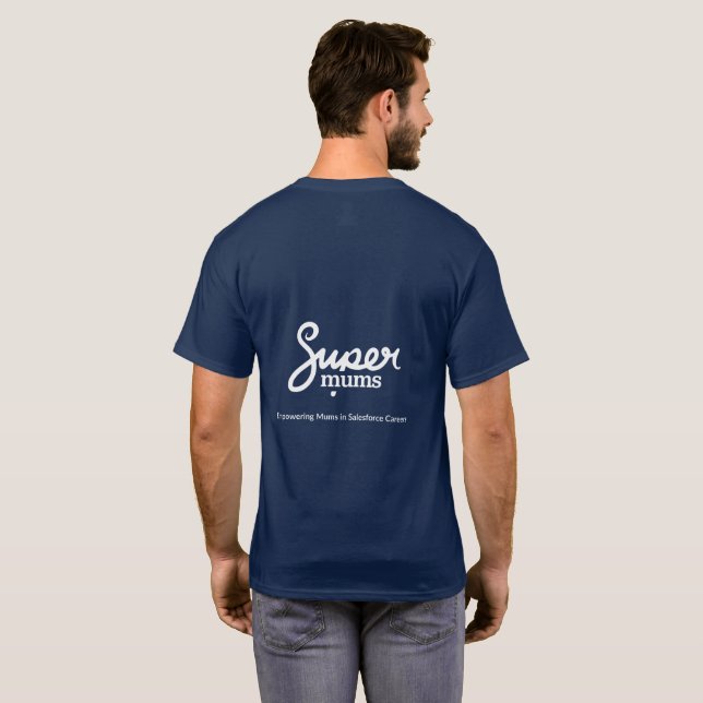 Supermums Tshirt rond pour Homme-Bleu (Dos entier)