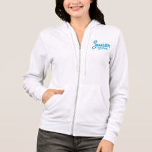 Supermums Zipped Hoodie - White
