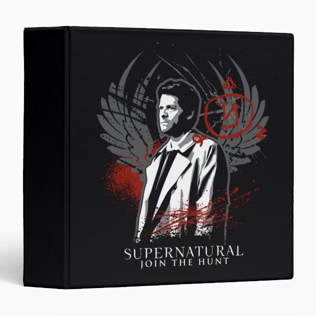 Supernatural Castiel Graffiti Graphic Binder (Front/Spine)