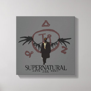 Supernatural Castiel Illustration Canvas Print