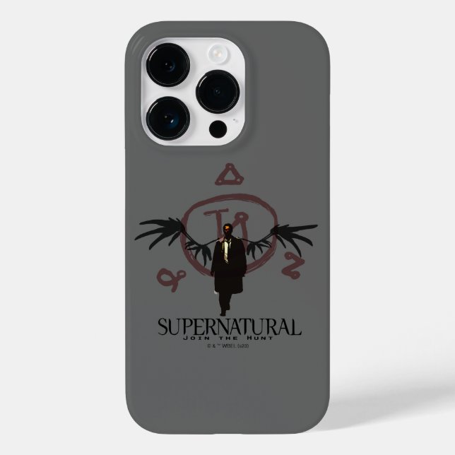 Supernatural Castiel Illustration Case-Mate iPhone Case (Back)