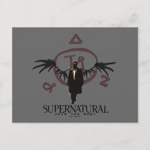 Supernatural Castiel Illustration Postcard