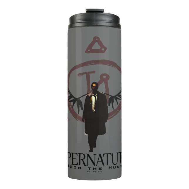 Supernatural Castiel Illustration Thermal Tumbler (Front)