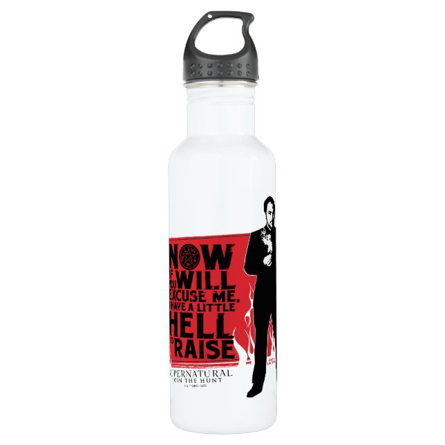 Supernatural Crowley Quote Graphic 710 Ml Water Bottle (Front)