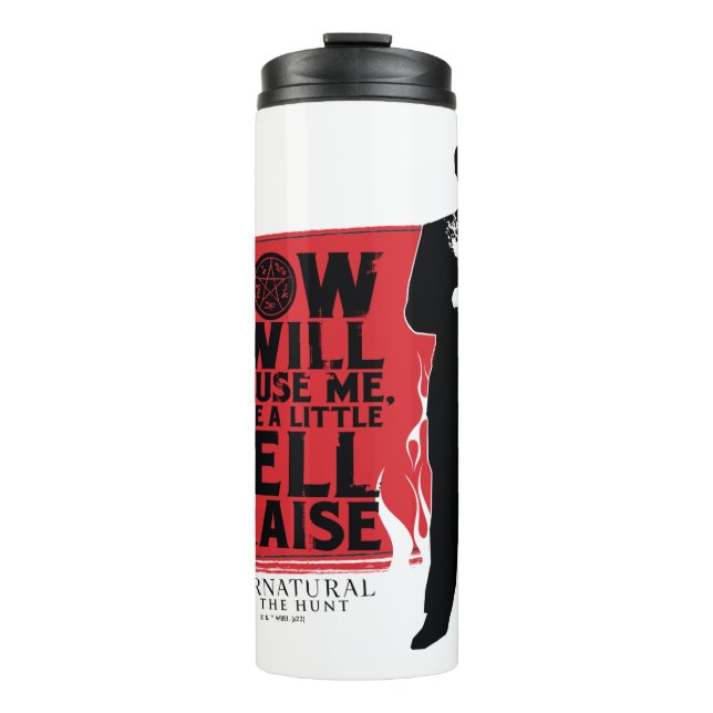Supernatural Crowley Quote Graphic Thermal Tumbler (Front)