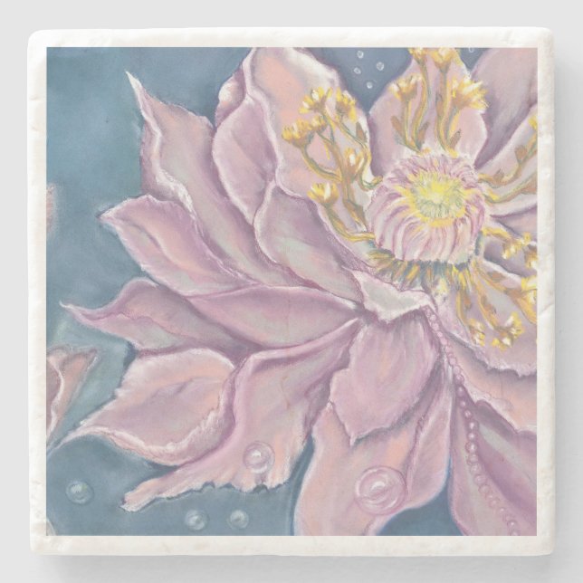 Supernatural Flower Stone Coaster (Front)