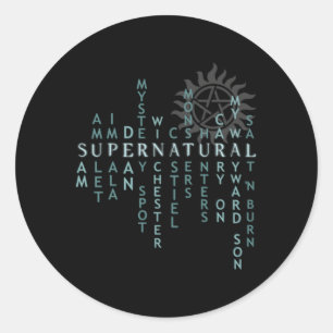 Supernatural For Classic Round Sticker