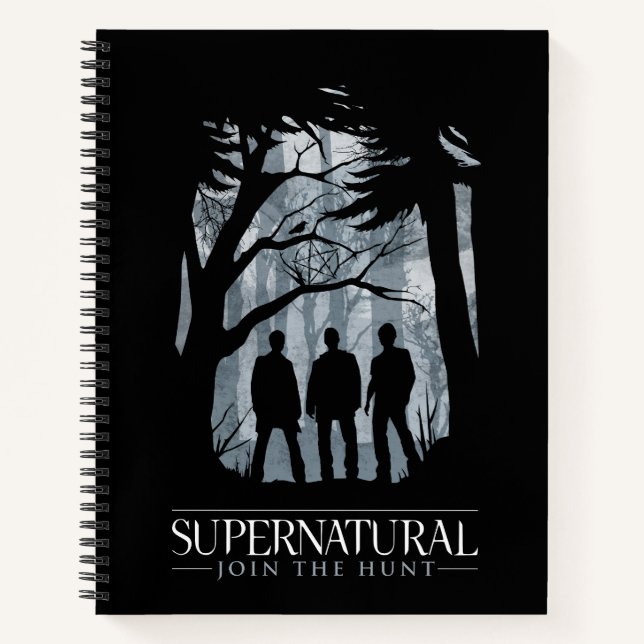 Supernatural Forest Silhouette Graphic Notebook (Front)