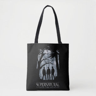 Supernatural Forest Silhouette Graphic Tote Bag