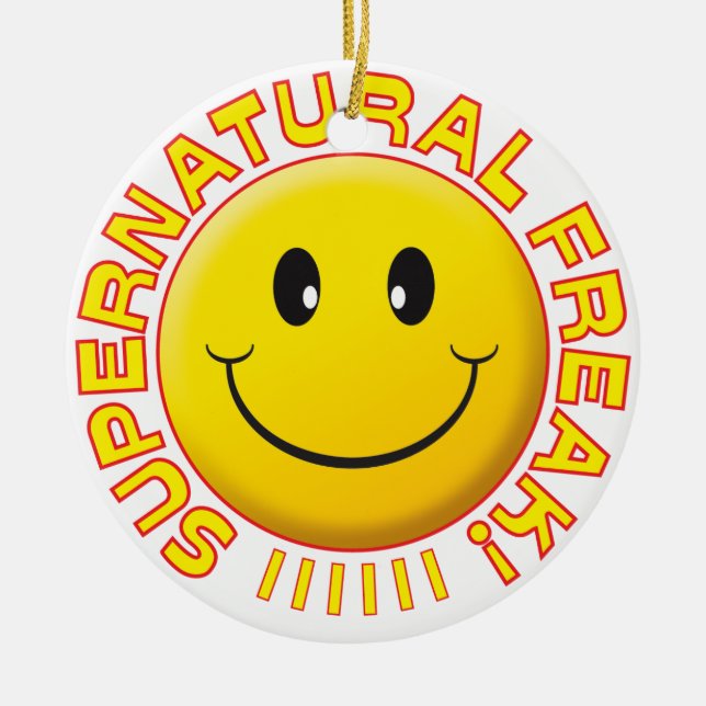 Supernatural Freak Smile Ceramic Ornament (Front)
