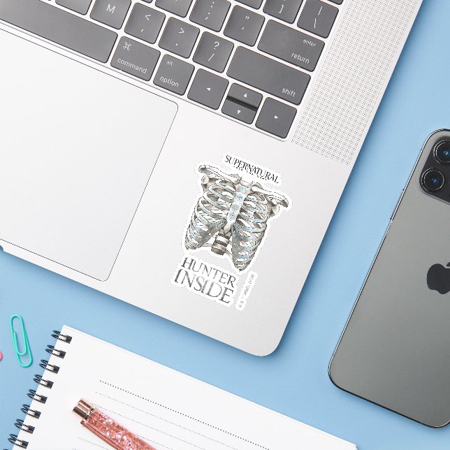 Supernatural "Hunter Inside" Ribcage Graphic (Laptop w/ iPhone)