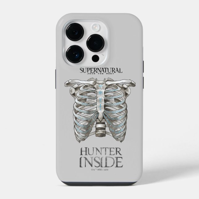 Supernatural "Hunter Inside" Ribcage Graphic iPhone Case (Back)