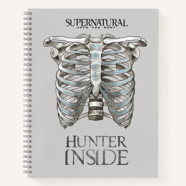 Supernatural "Hunter Inside" Ribcage Graphic Notebook (Front)
