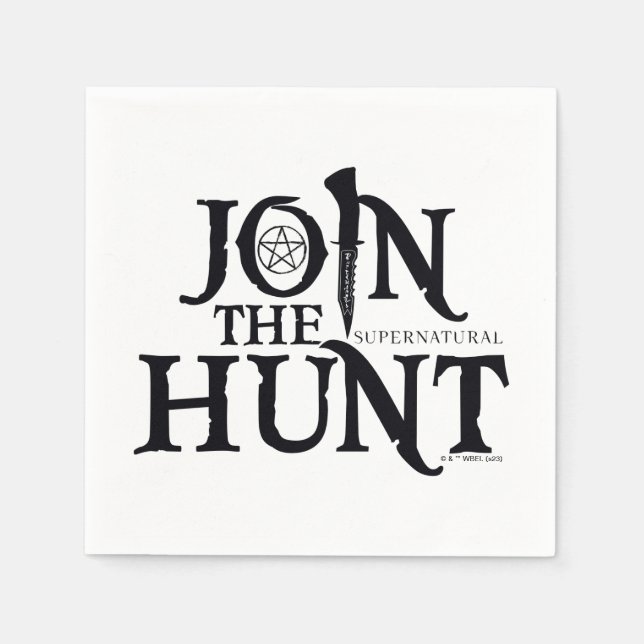 Supernatural "Join the Hunt" Napkin (Front)