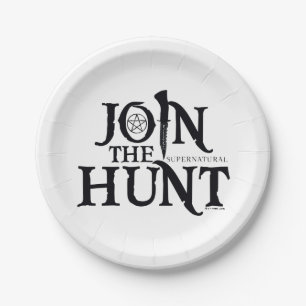 Supernatural "Join the Hunt" Paper Plate