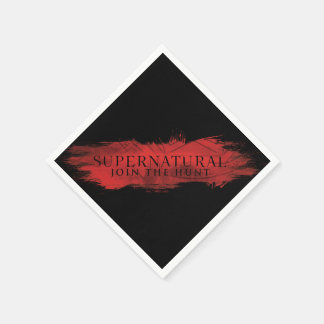 Supernatural "Join the Hunt" Red Splash Napkin