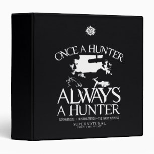 Supernatural "Once a Hunter, Always a Hunter" Binder