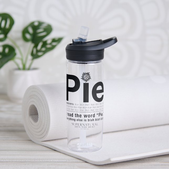 Supernatural "Pie" Quote Water Bottle (Yoga)