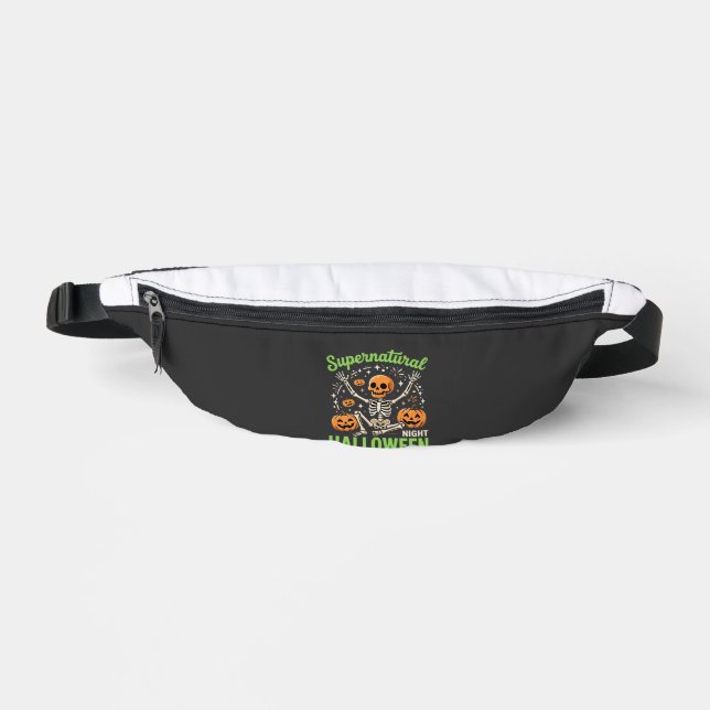 Supernatural Skeleton Halloween Vector Design_1 Fanny Pack (Front)