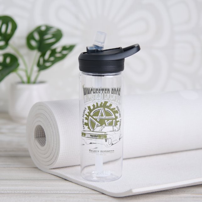 Supernatural "The Winchester Bros" Car Graphic Water Bottle (Yoga)