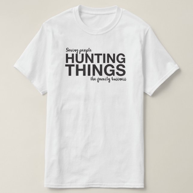 Supernatural Typography T-Shirt (Design Front)