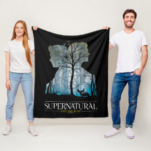 Supernatural Winchester Bros Forest Graphic Fleece Blanket