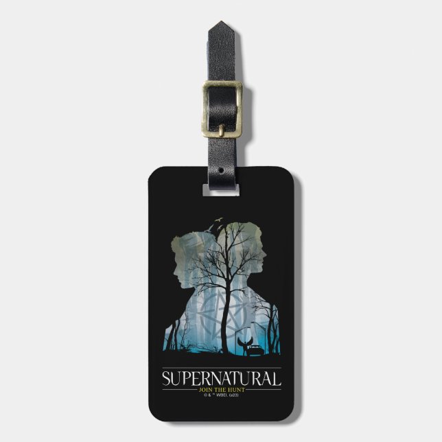 Supernatural Winchester Bros Forest Graphic Luggage Tag (Front Vertical)