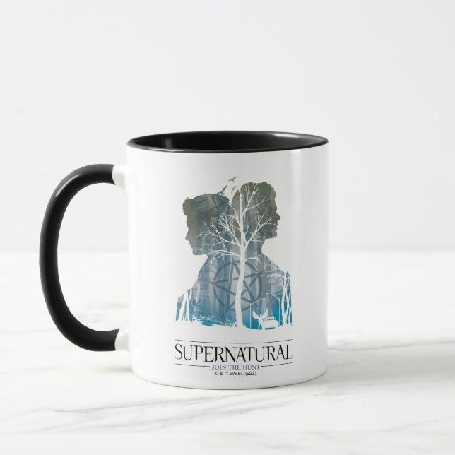 Supernatural Winchester Bros Forest Graphic Mug (Left)