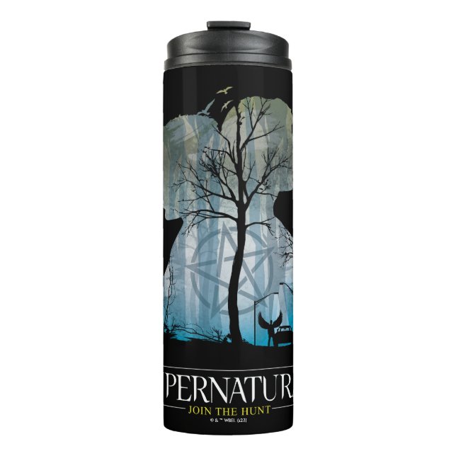 Supernatural Winchester Bros Forest Graphic Thermal Tumbler (Front)