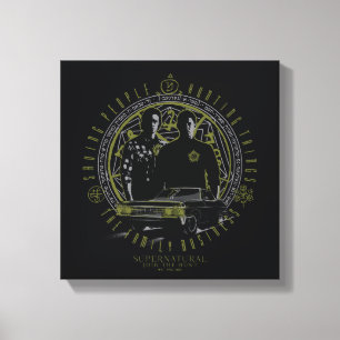 Supernatural Winchester Brothers Family Business Canvas Print