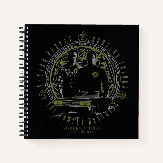 Supernatural Winchester Brothers Family Business Notebook (Front)