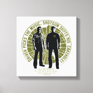 Supernatural Winchester Brothers "Shotgun" Canvas Print
