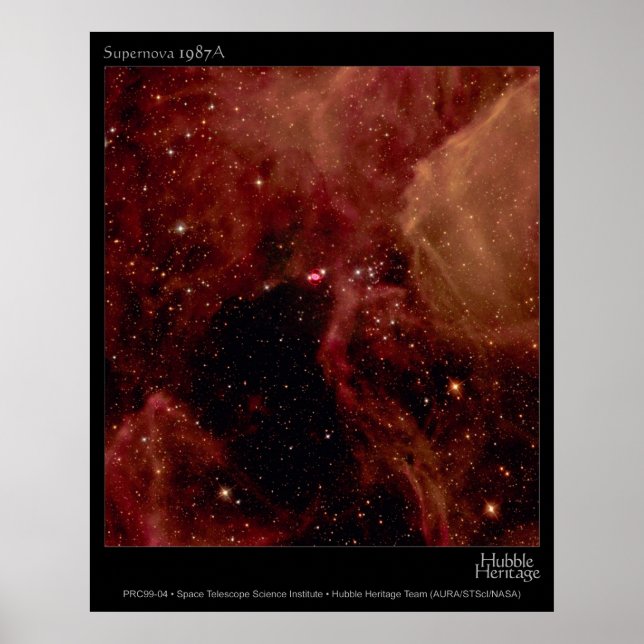 Supernova 1987A Hubble Telescope Photo Poster (Front)