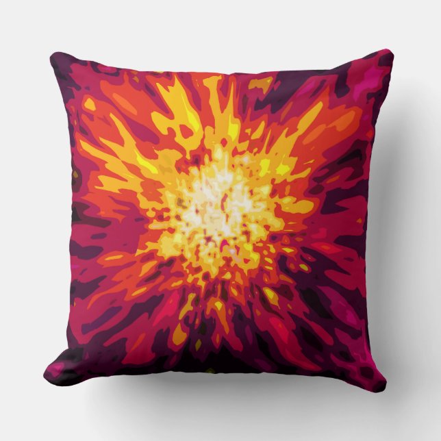 Supernova Blast Throw Pillow (Front)